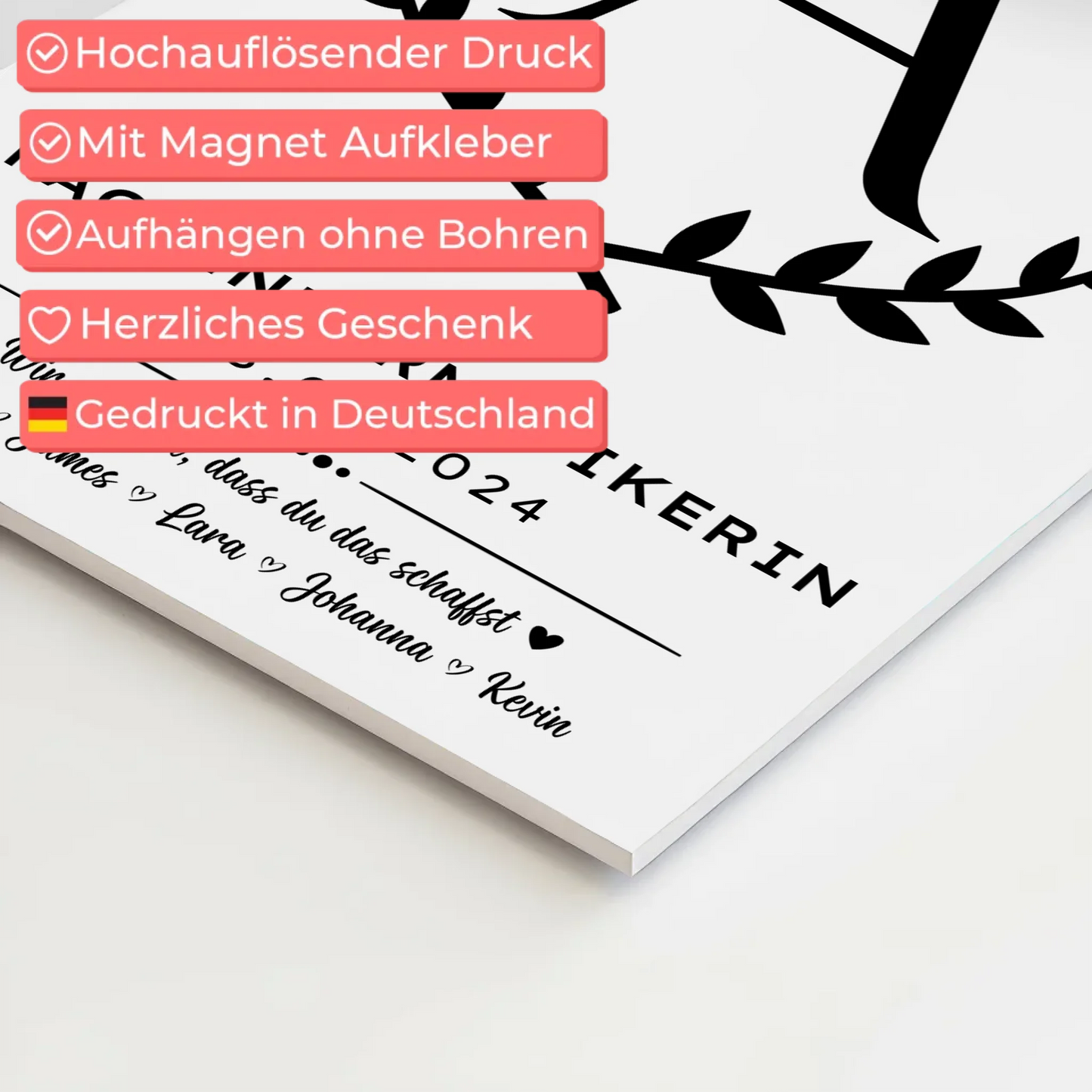 Ausbildungsabschluss Geschenk Fachinformatikerin Fotoboard Magnet Poster