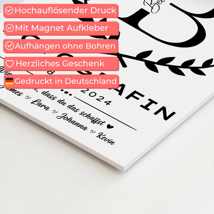 Geschenk Zum Abschluss Ausbildung Fotografin Magnet Fotoboard