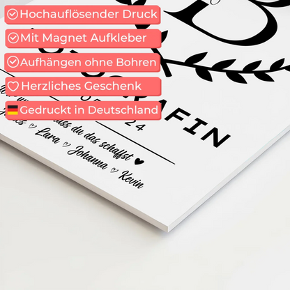 Geschenk Zum Abschluss Ausbildung Fotografin Magnet Fotoboard