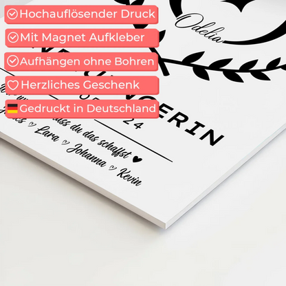 Geschenk Zum Abschluss Ausbildung Influencerin Fotoboard Magnetisch