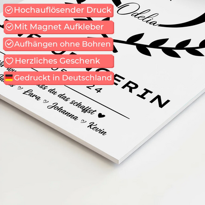 Geschenk Zum Abschluss Ausbildung Influencerin Fotoboard Magnetisch