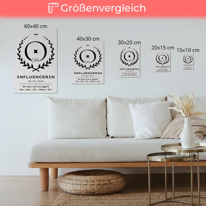 Geschenk Zum Abschluss Ausbildung Influencerin Fotoboard Magnetisch