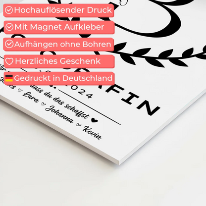 Geschenk Zum Abschluss Ausbildung Fotografin Magnet Fotoboard