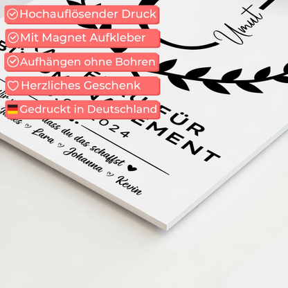 Ausbildungsabschluss Geschenk Kauffrau für Büromanagement Fotoboard