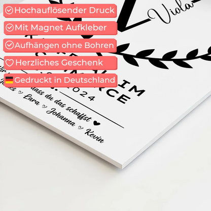 Geschenk Zum Abschluss Ausbildung Kauffrau im E-Commerce Fotoboard Magnet Poster