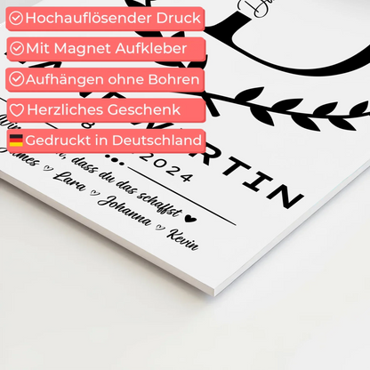 Geschenk Zum Abschluss Ausbildung Landwirtin Fotoboard