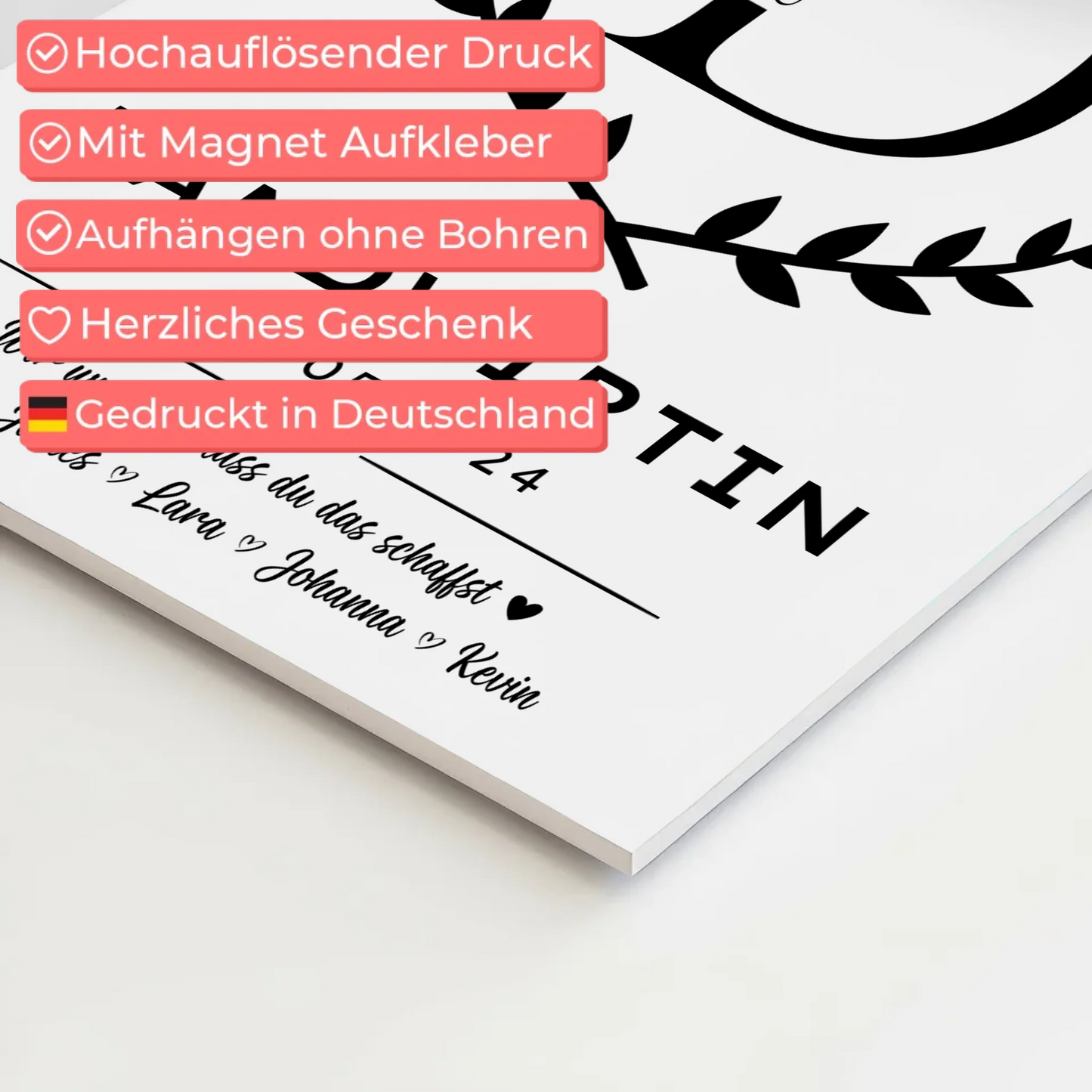 Geschenk Zum Abschluss Ausbildung Landwirtin Fotoboard