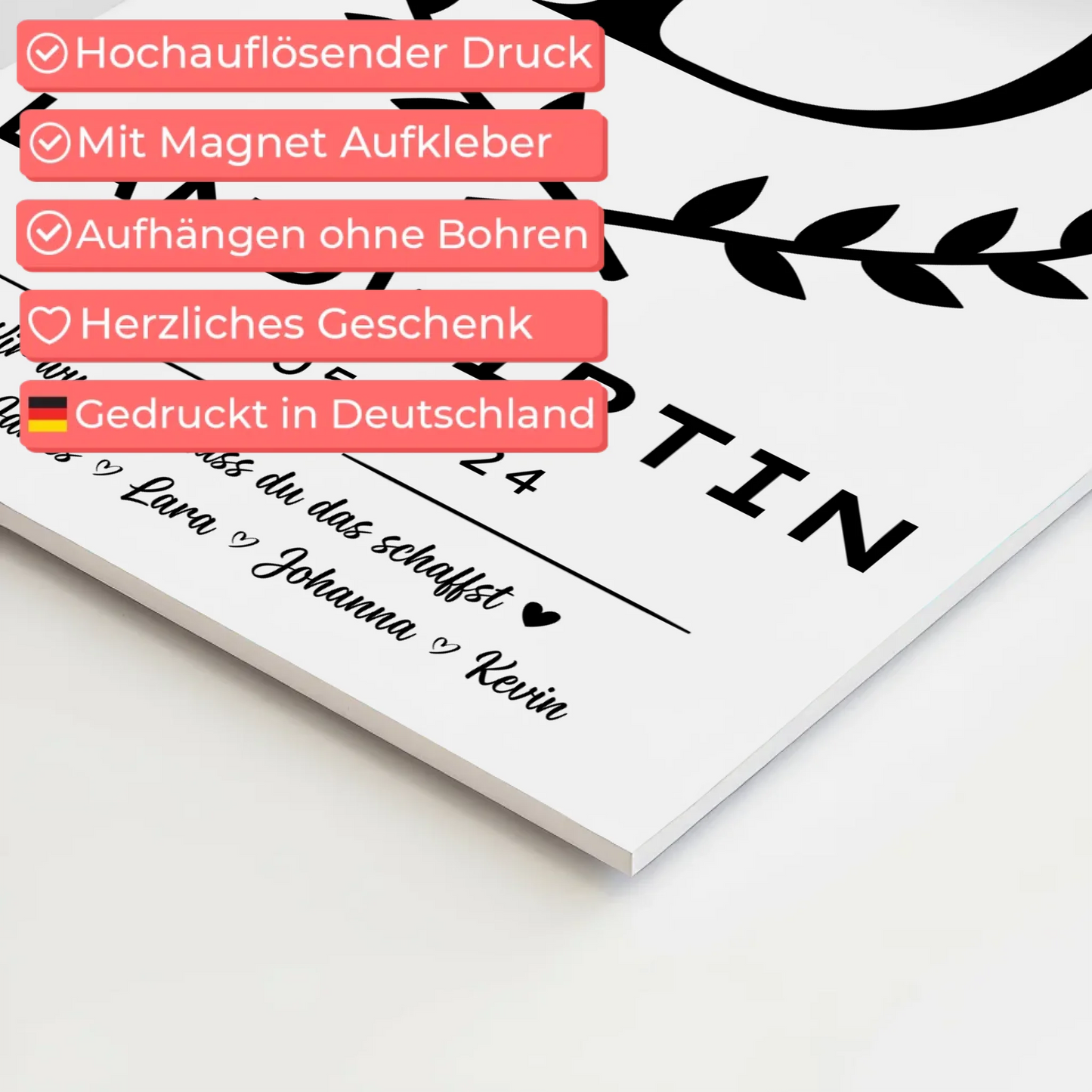 Geschenk Zum Abschluss Ausbildung Landwirtin Fotoboard