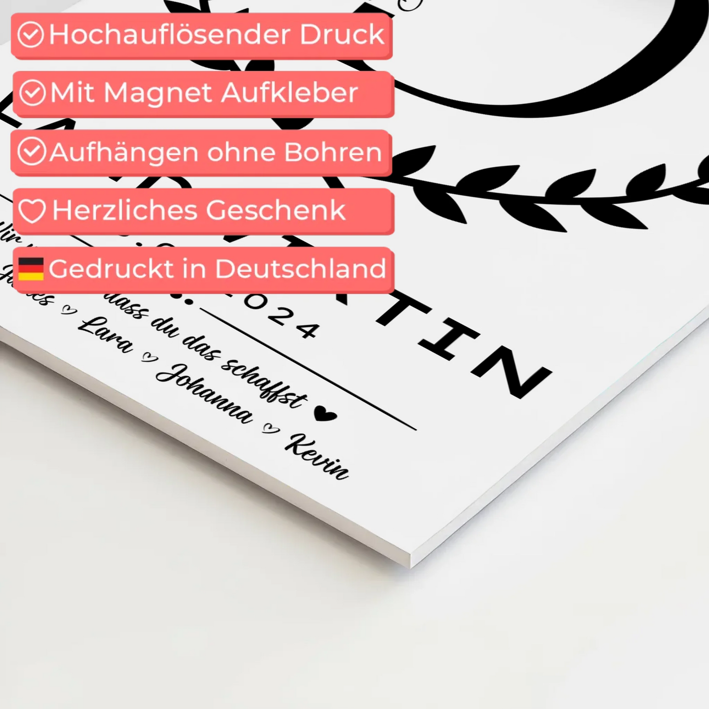 Geschenk Zum Abschluss Ausbildung Landwirtin Fotoboard