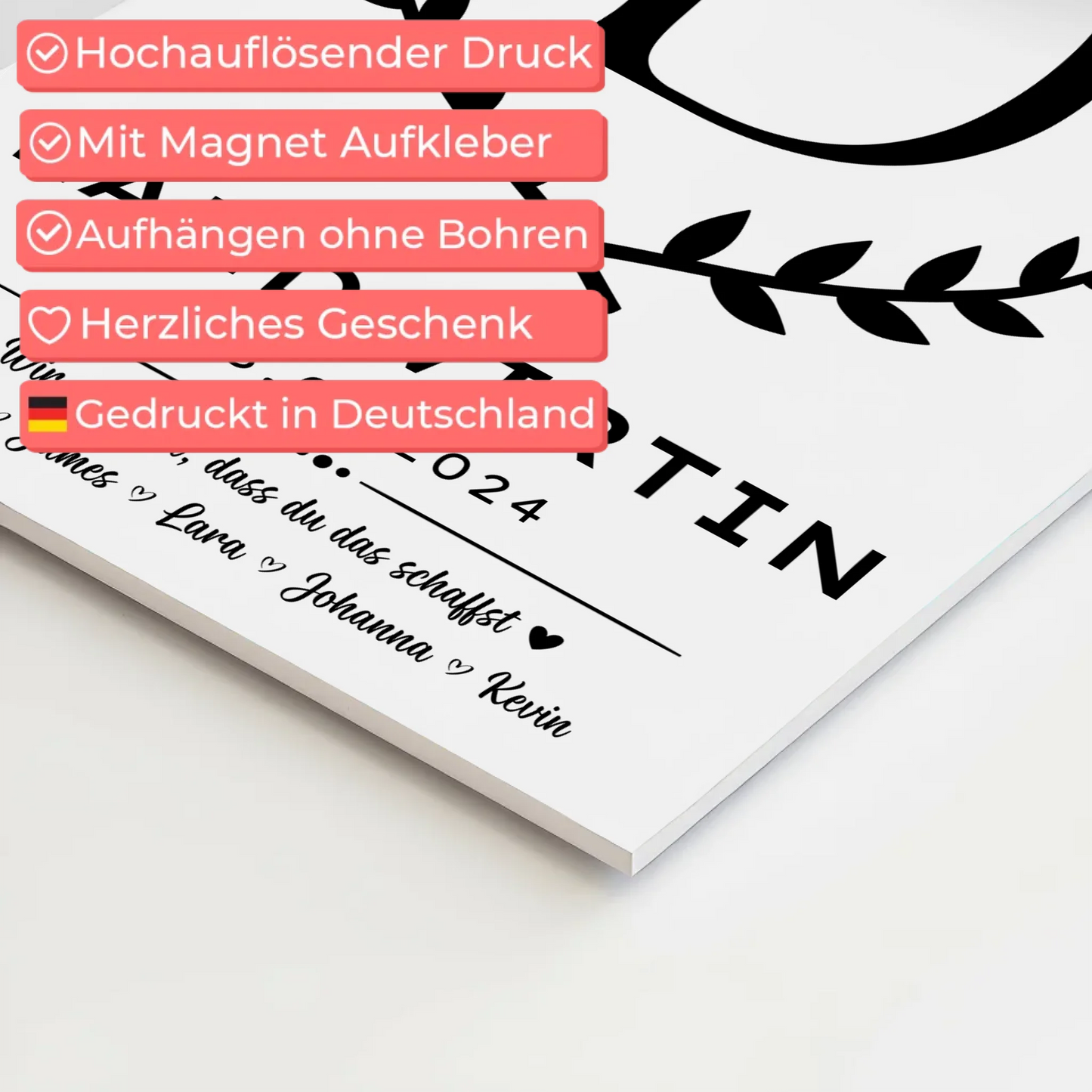 Geschenk Zum Abschluss Ausbildung Landwirtin Fotoboard