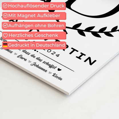 Geschenk Zum Abschluss Ausbildung Landwirtin Fotoboard