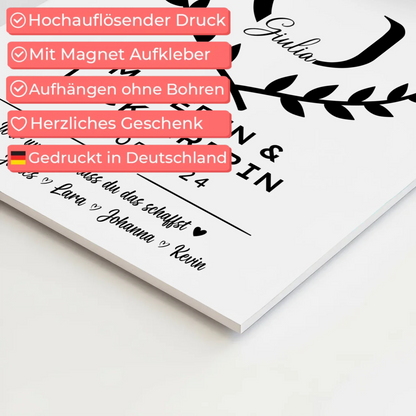 Geschenk Zum Abschluss Ausbildung Malerin & Lackiererin Fotoboard Magnet Poster