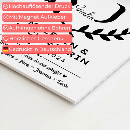 Geschenk Zum Abschluss Ausbildung Malerin & Lackiererin Fotoboard Magnet Poster