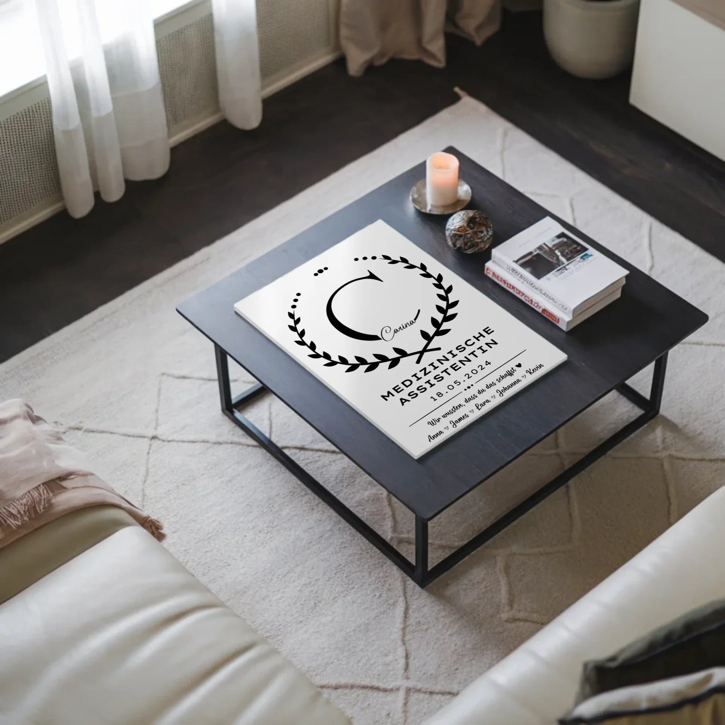 Ausbildungsabschluss Geschenk Medizinische Assistentin Fotoboard Magnet Poster