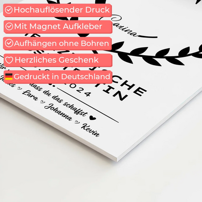 Ausbildungsabschluss Geschenk Medizinische Assistentin Fotoboard Magnet Poster