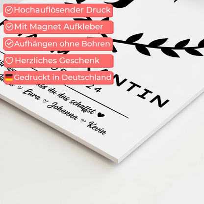 Ausbildungsabschluss Geschenk Pharmakantin Magnet Fotoboard