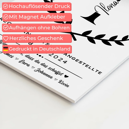 Ausbildungsabschluss Geschenk Rechtsanwaltsfachangestellte Fotoboard