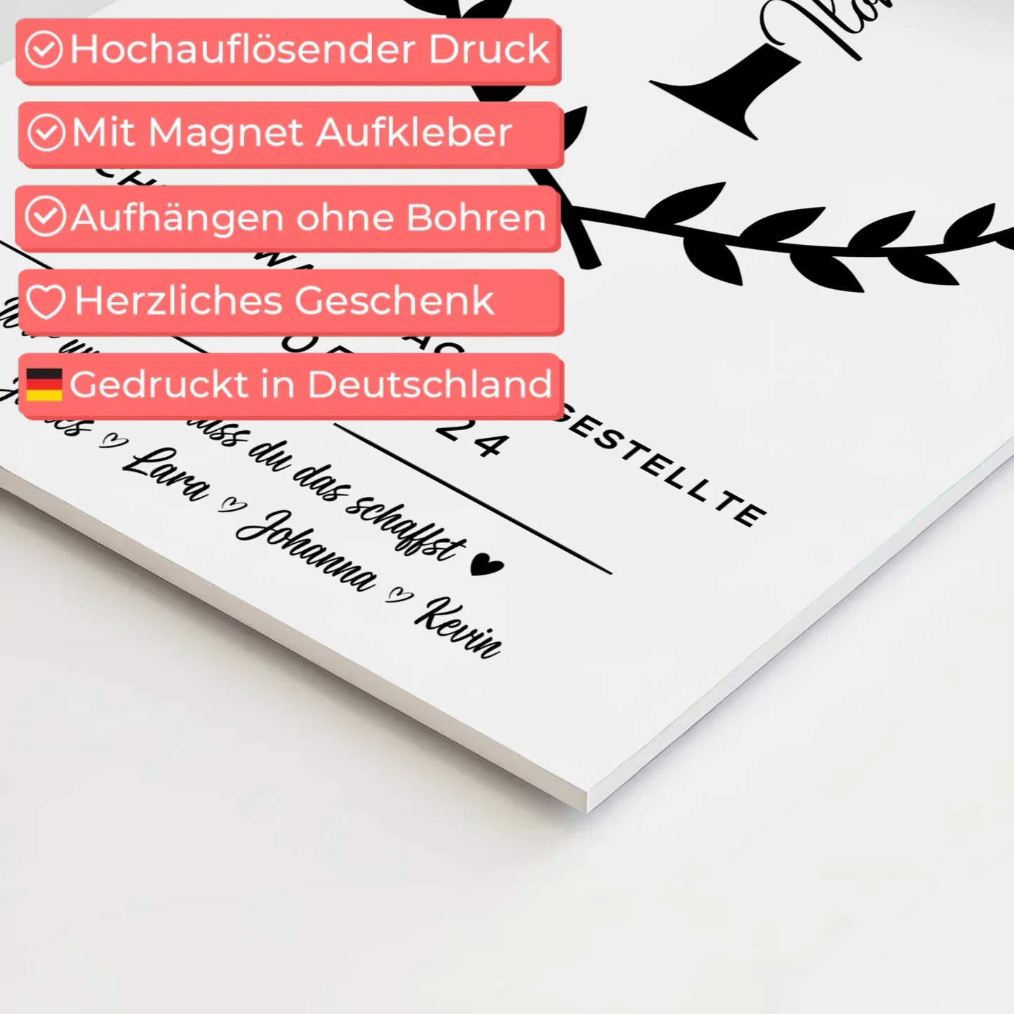 Ausbildungsabschluss Geschenk Rechtsanwaltsfachangestellte Fotoboard