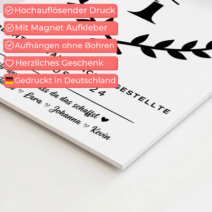 Ausbildungsabschluss Geschenk Rechtsanwaltsfachangestellte Fotoboard