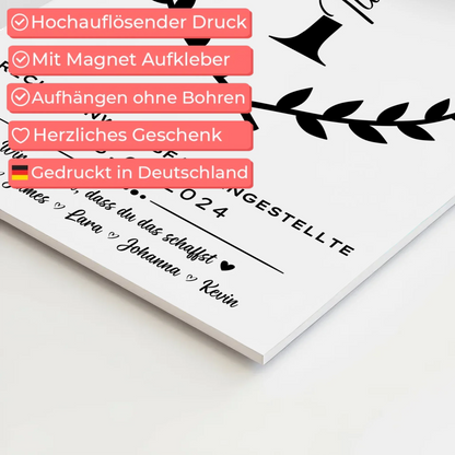 Ausbildungsabschluss Geschenk Rechtsanwaltsfachangestellte Fotoboard