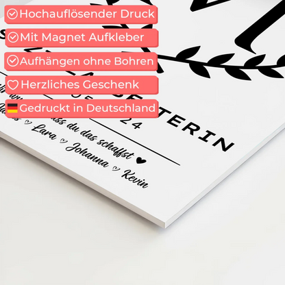 Geschenk Zum Abschluss Ausbildung Sozialarbeiterin Magnet Fotoboard