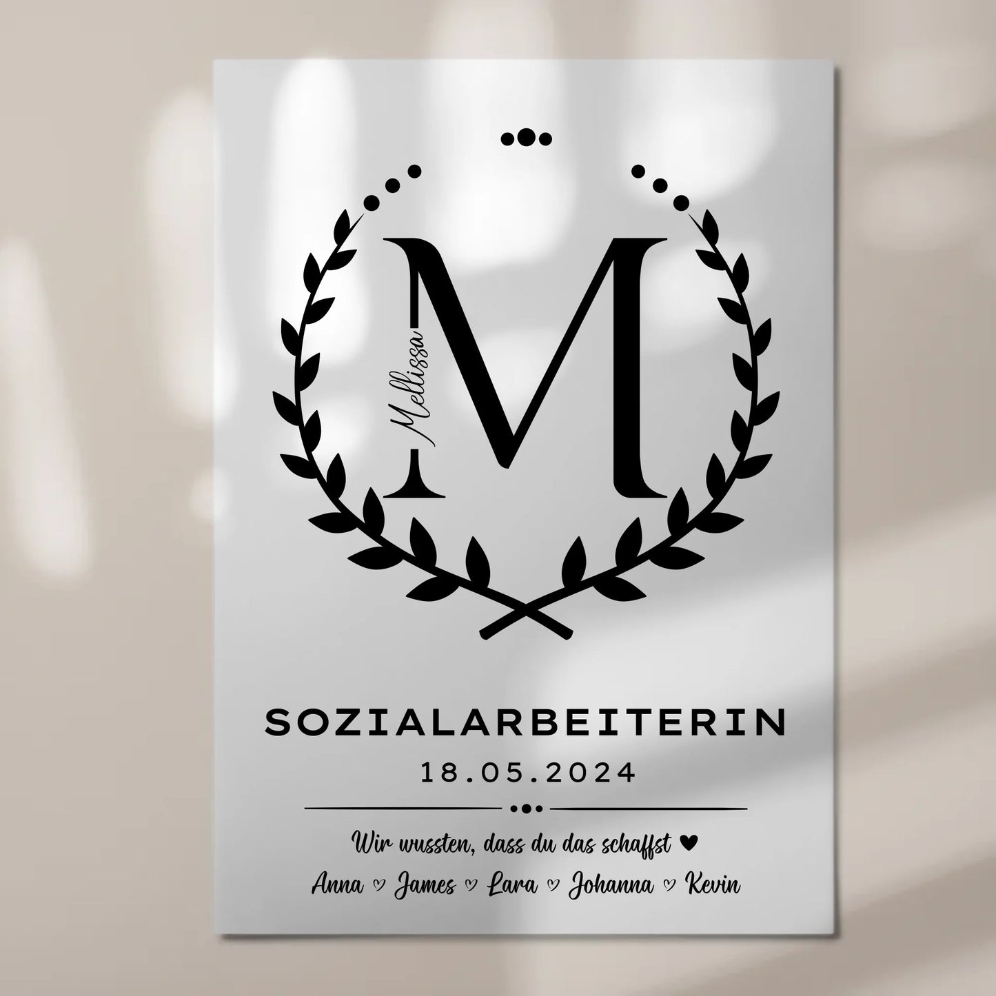 Geschenk Zum Abschluss Ausbildung Sozialarbeiterin Magnet Fotoboard