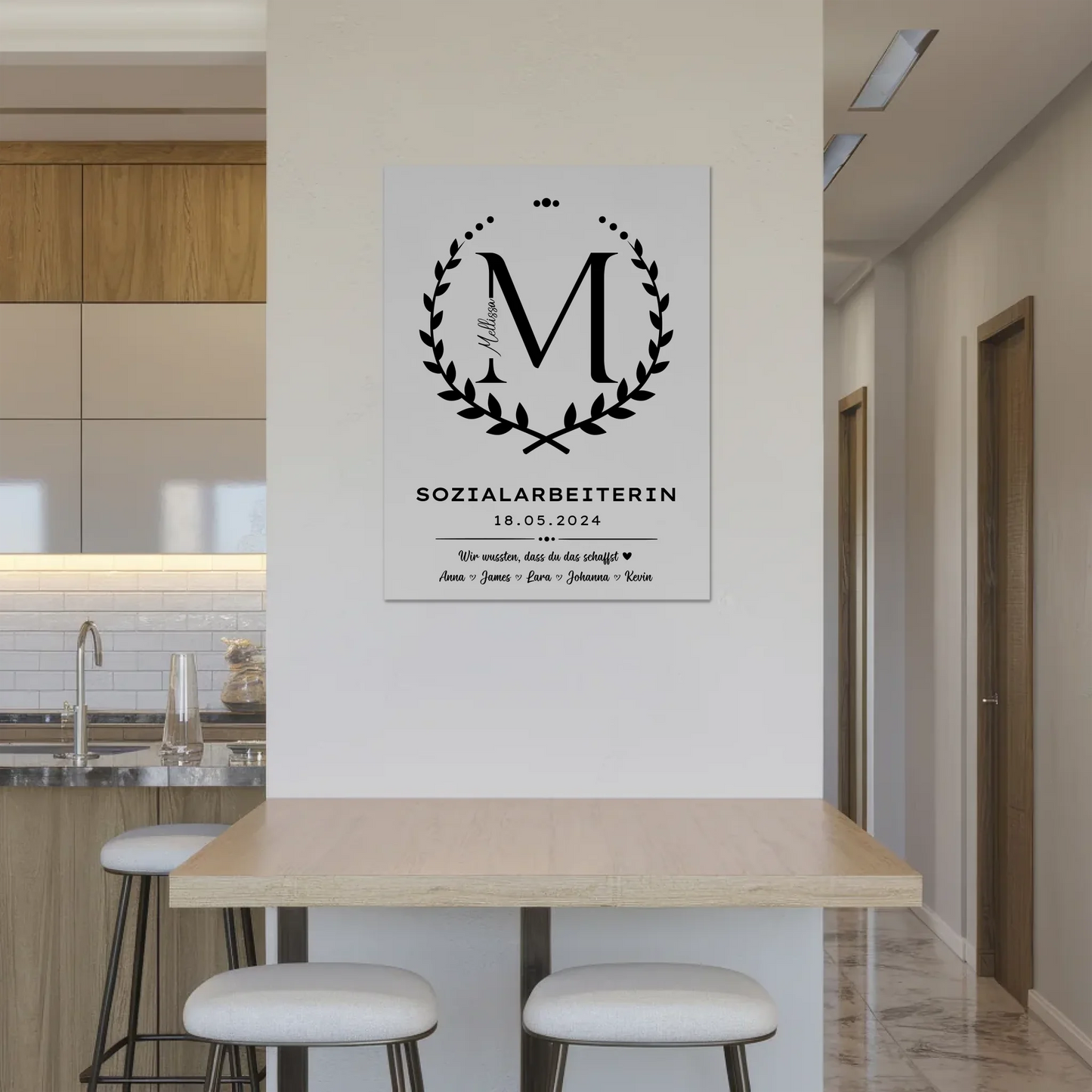 Geschenk Zum Abschluss Ausbildung Sozialarbeiterin Magnet Fotoboard