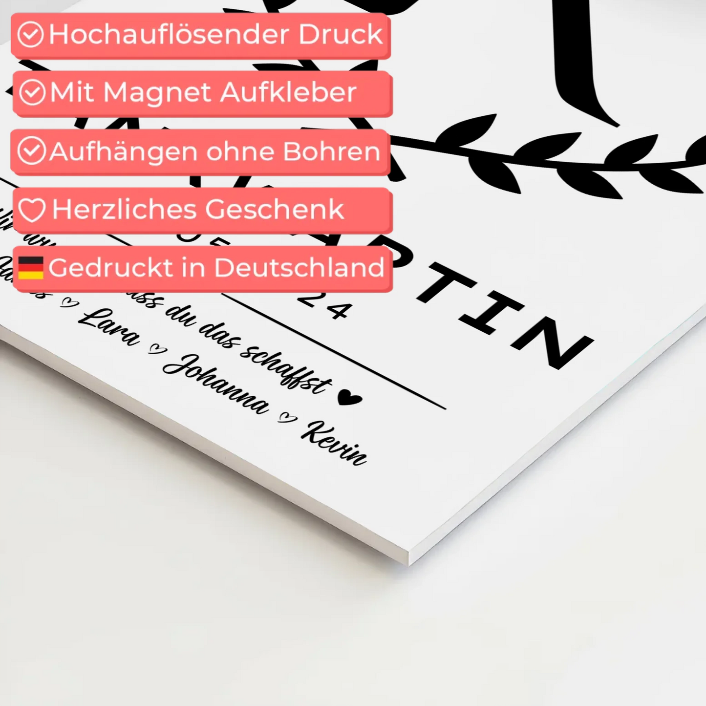 Geschenk Zum Abschluss Ausbildung Tankwartin Fotoboard