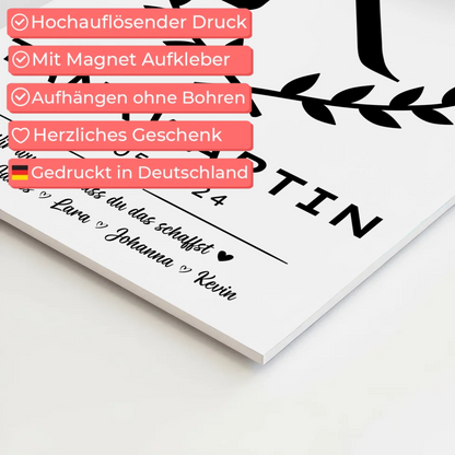 Geschenk Zum Abschluss Ausbildung Tankwartin Fotoboard