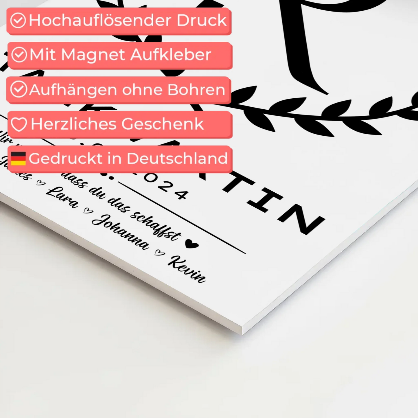 Geschenk Zum Abschluss Ausbildung Tankwartin Fotoboard