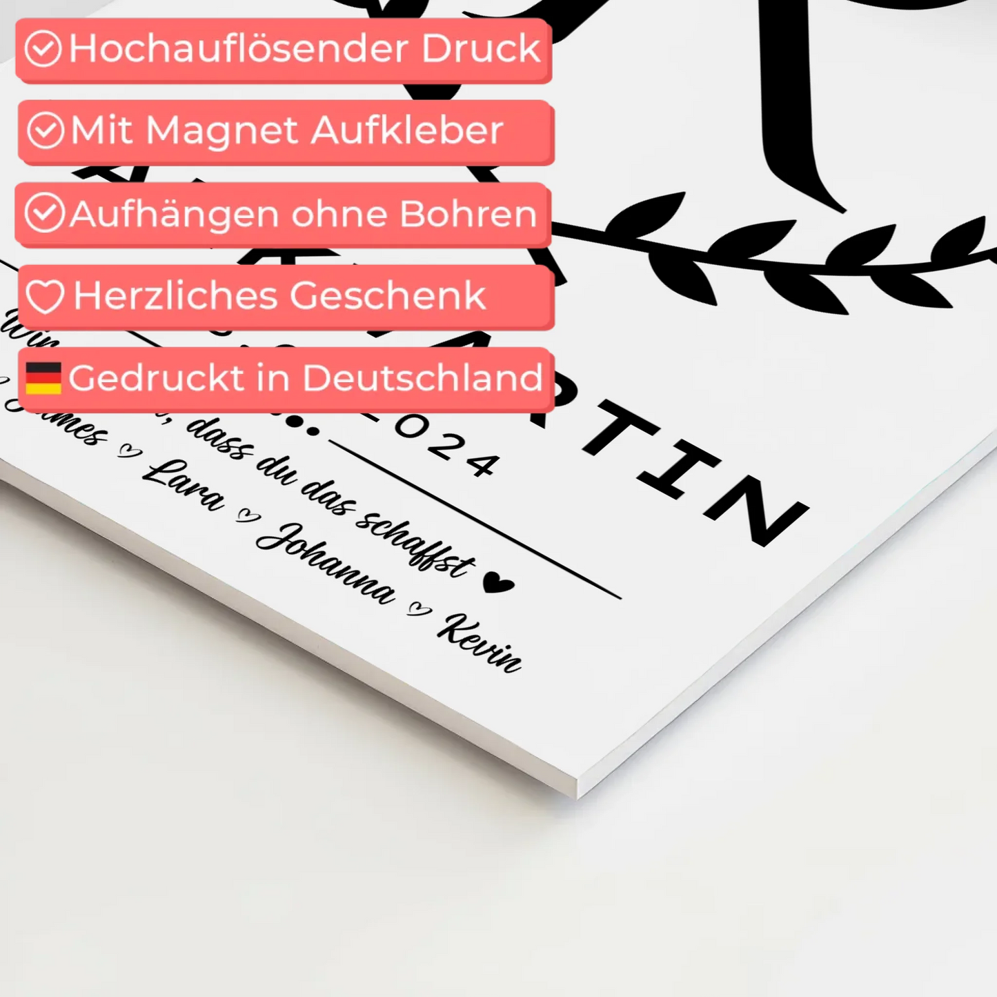 Geschenk Zum Abschluss Ausbildung Tankwartin Fotoboard