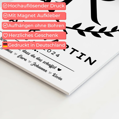 Geschenk Zum Abschluss Ausbildung Tankwartin Fotoboard