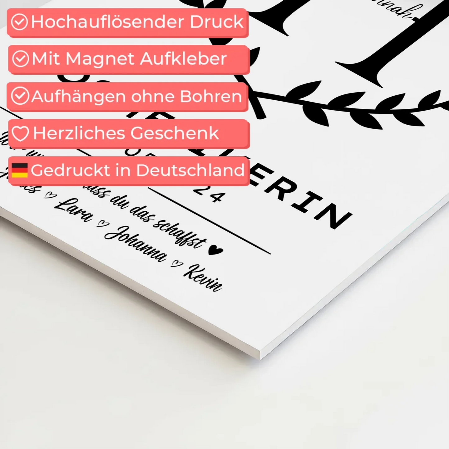 Ausbildungsabschluss Geschenk Kosmetikerin Fotoboard