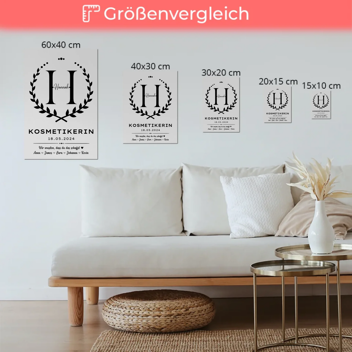 Ausbildungsabschluss Geschenk Kosmetikerin Fotoboard
