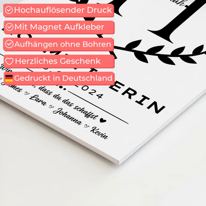 Ausbildungsabschluss Geschenk Kosmetikerin Fotoboard