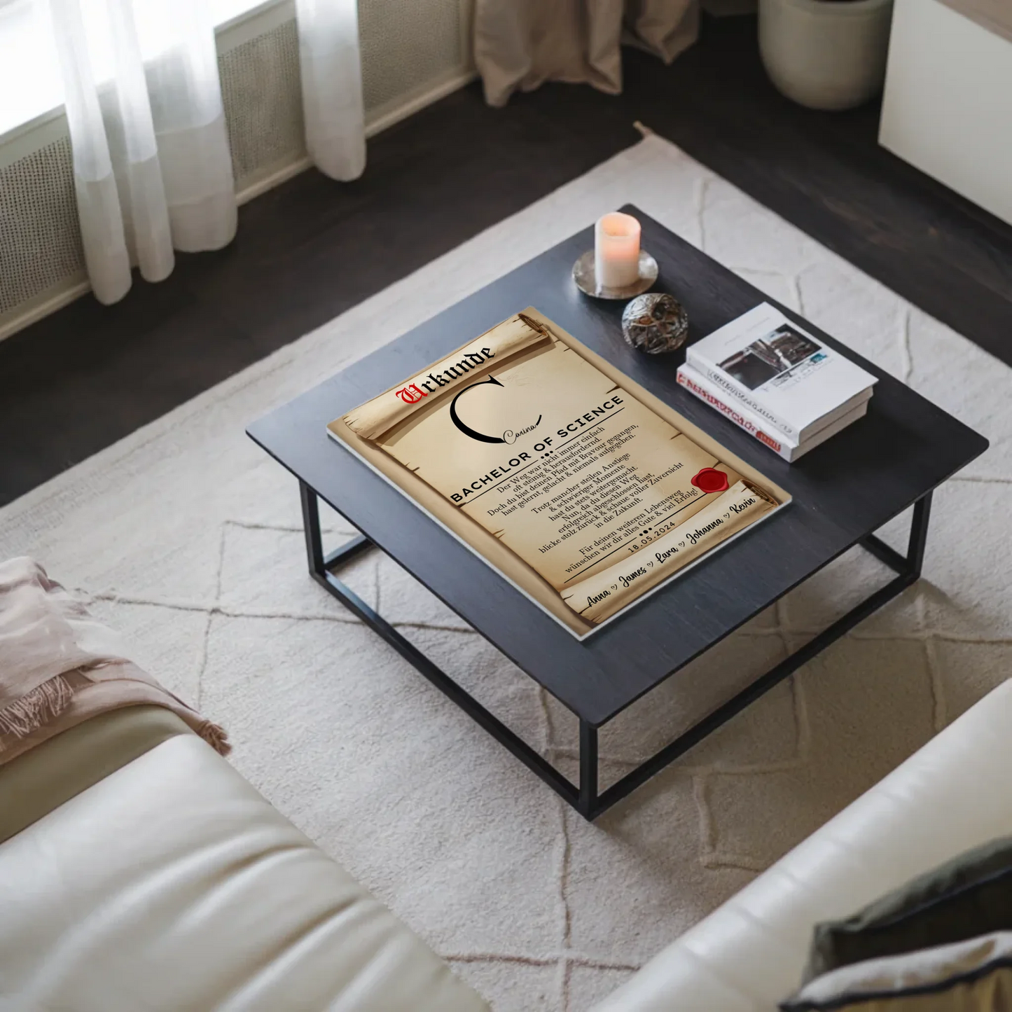 Urkunde Fotoboard Magnetisch Geschenk Zum Bachelorabschluss Bachelor Of Science