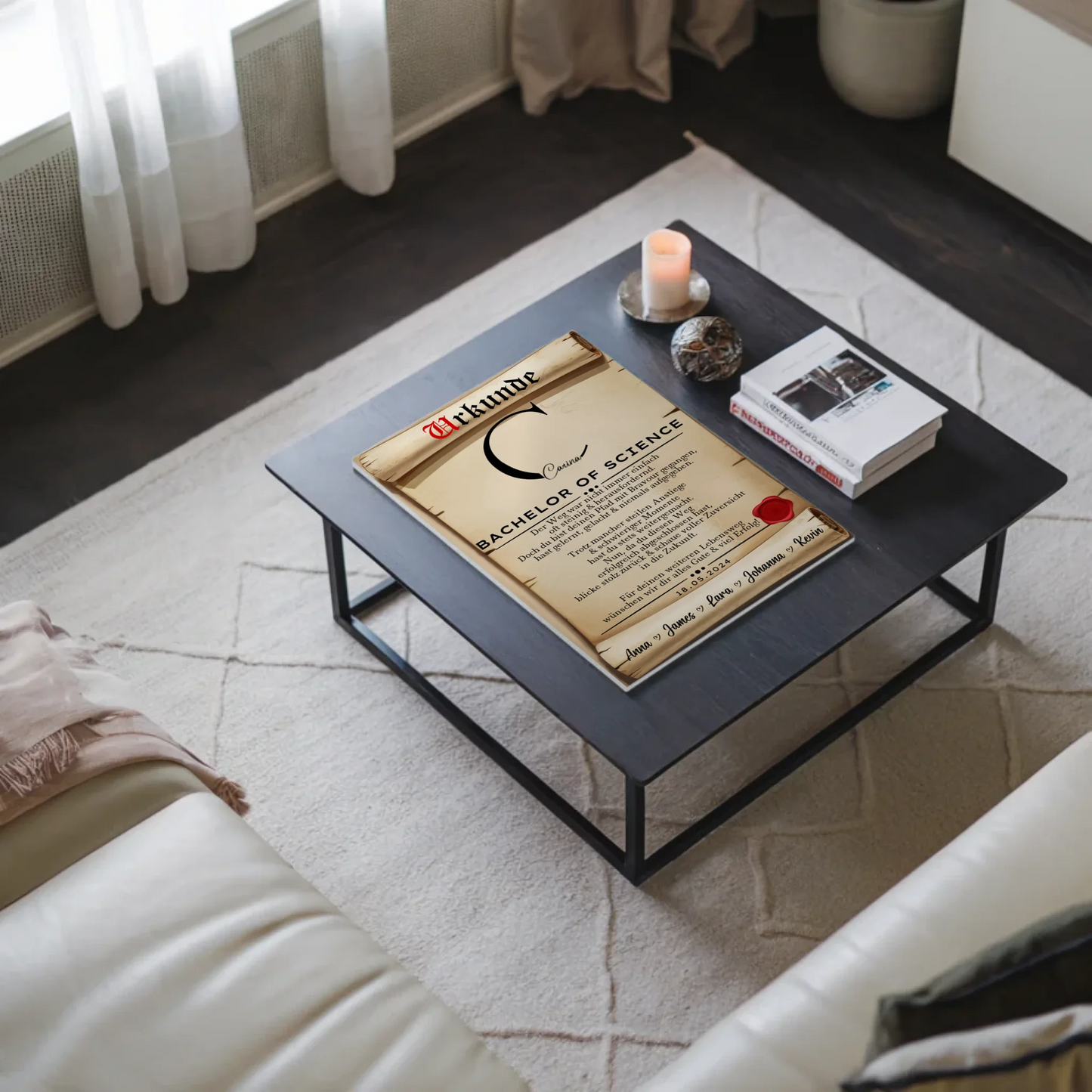 Urkunde Fotoboard Magnetisch Geschenk Zum Bachelorabschluss Bachelor Of Science