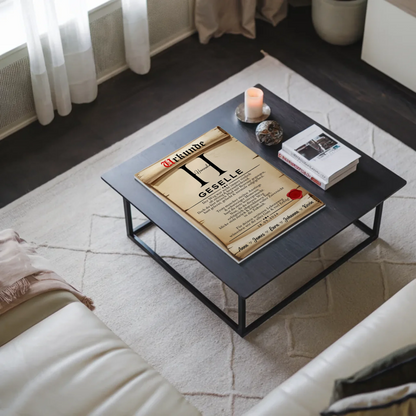 Urkunde Fotoboard Magnet Wandbild Geschenk Zum Abschluss Ausbildung Ausbildung