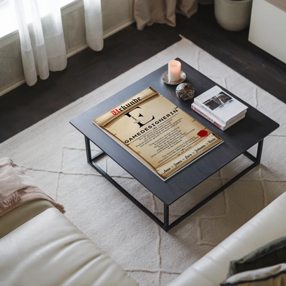 Geschenk Abschluss Ausbildung Gamedesignerin Urkunde Fotoboard Magnet Wandbild