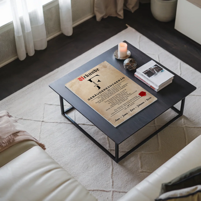 Ausbildungsabschluss Geschenk Gebäudereinigerin Urkunde Magnet Wandbild Fotoboard