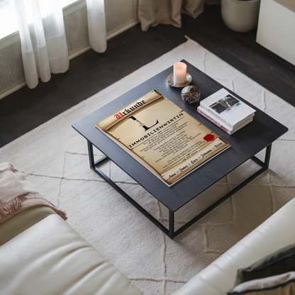 Ausbildungsabschluss Geschenk Immobilienwirtin Urkunde Magnet Wandbild Fotoboard