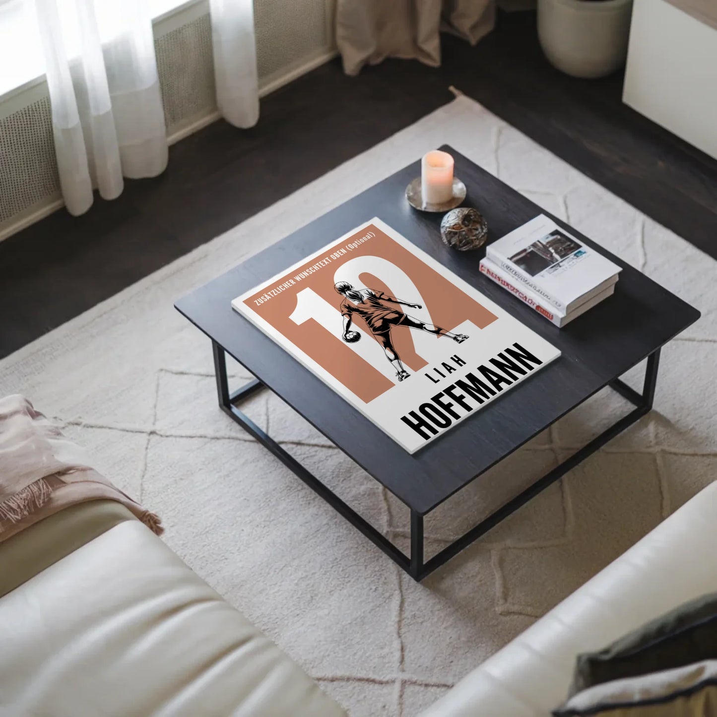 Fotoboard Personalisiertes Wandbild Handball Handballerin Geschenk für Mädchen Turnier