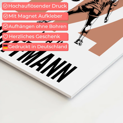 Fotoboard Personalisiertes Wandbild Handball Handballerin Geschenk für Mädchen Turnier