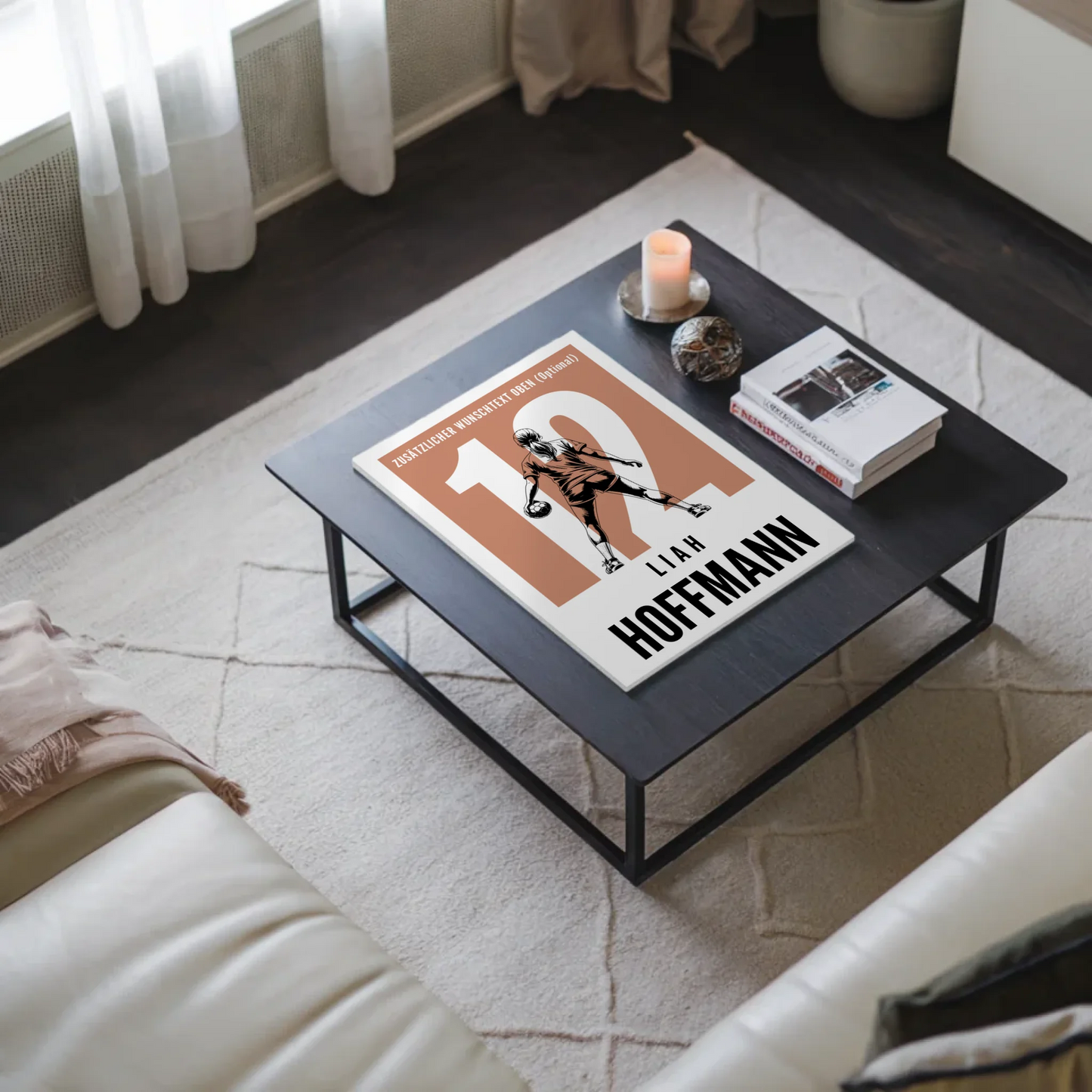 Fotoboard Personalisiertes Wandbild Handball Handballerin Geschenk für Mädchen Turnier