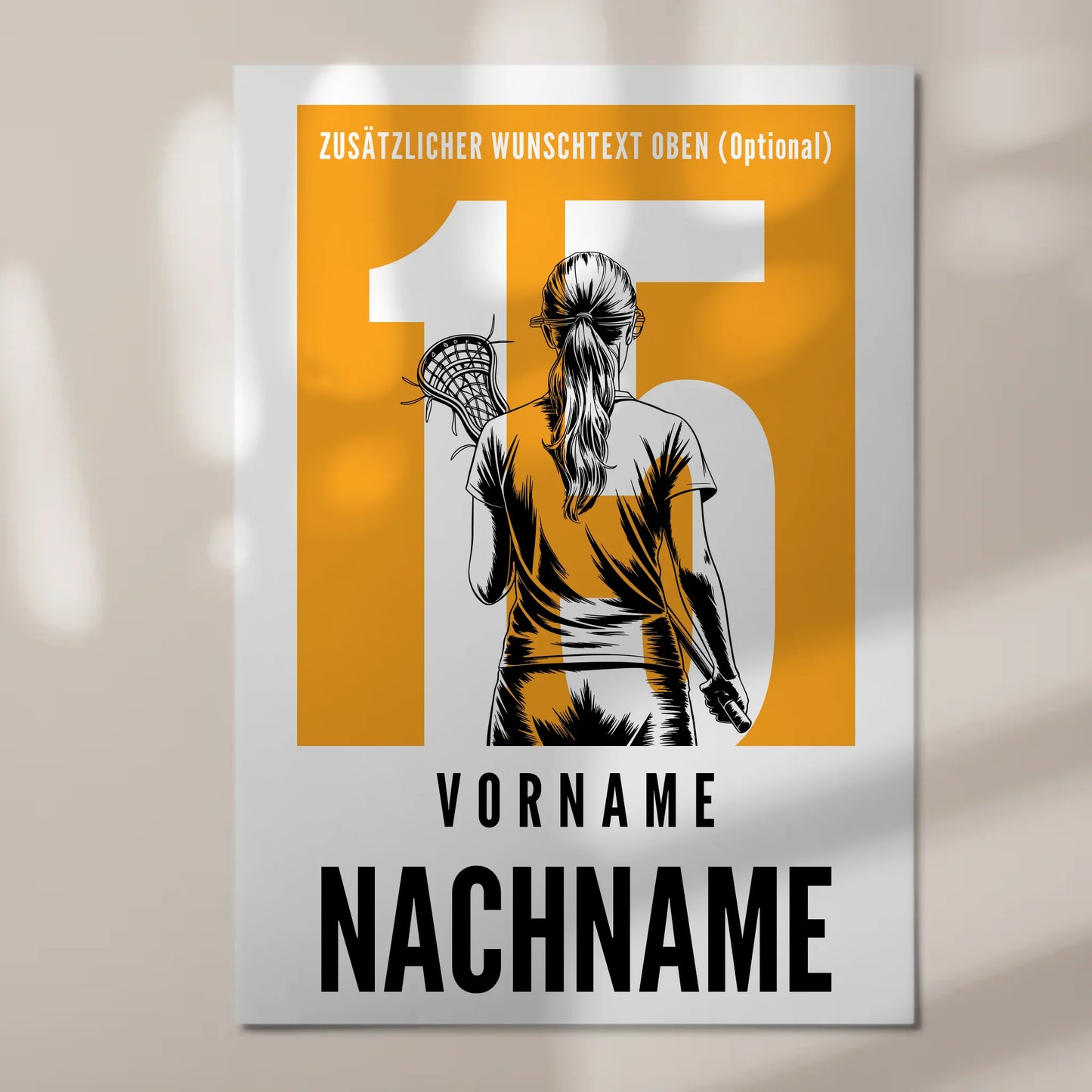 Magnetisches Fotoboard Personalisiert Lacrosse Lacrossespielerin Geschenk für Tocher Mama Tante Freundin