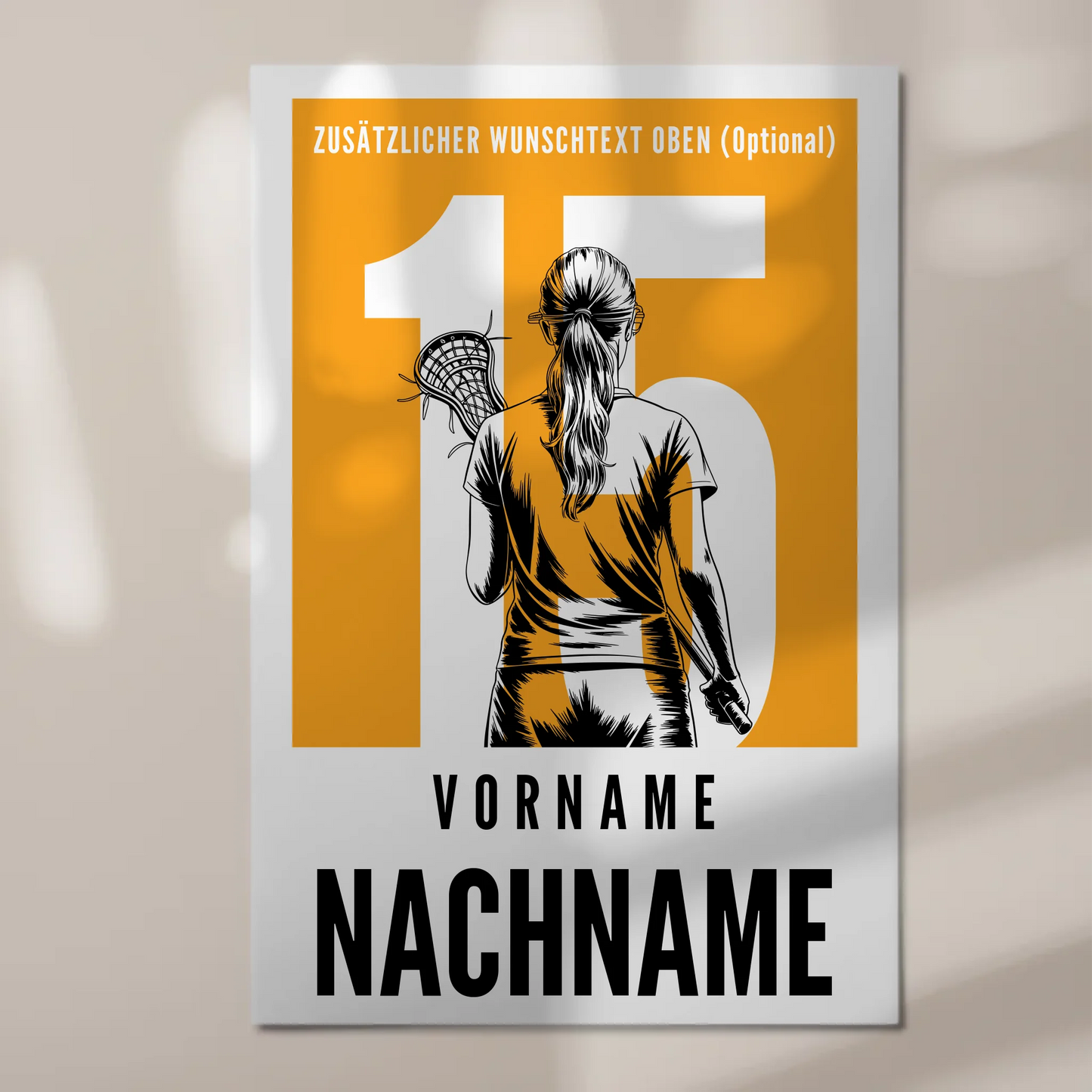 Magnetisches Fotoboard Personalisiert Lacrosse Lacrossespielerin Geschenk für Tocher Mama Tante Freundin