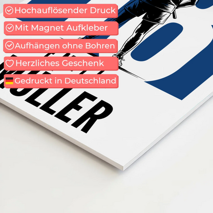 Sport Fotoboard Magnetisches Wandbild Lacrosse Lacrossespielerin Geschenk für Tocher Freundin