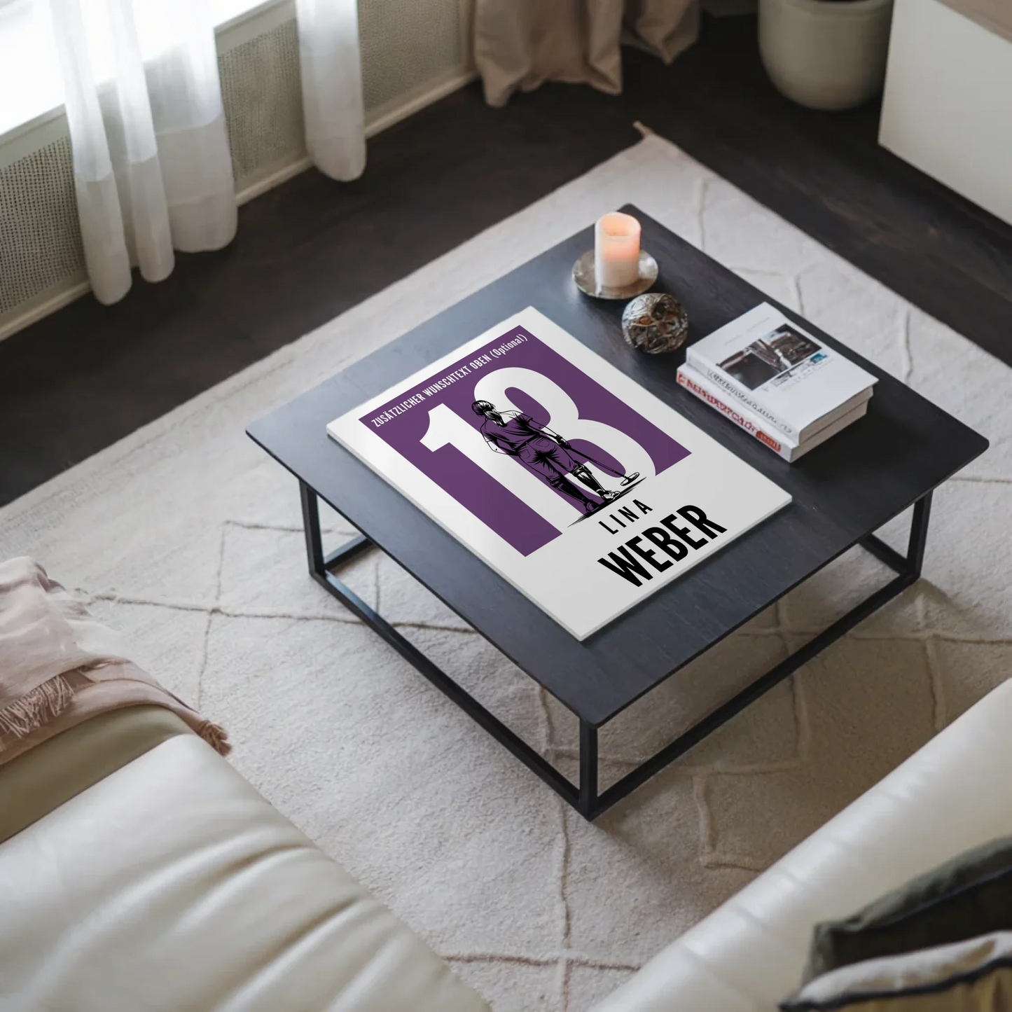 Fotoboard Personalisiertes Wandbild Polo Polospielerin Geschenk für Tocher Freundin