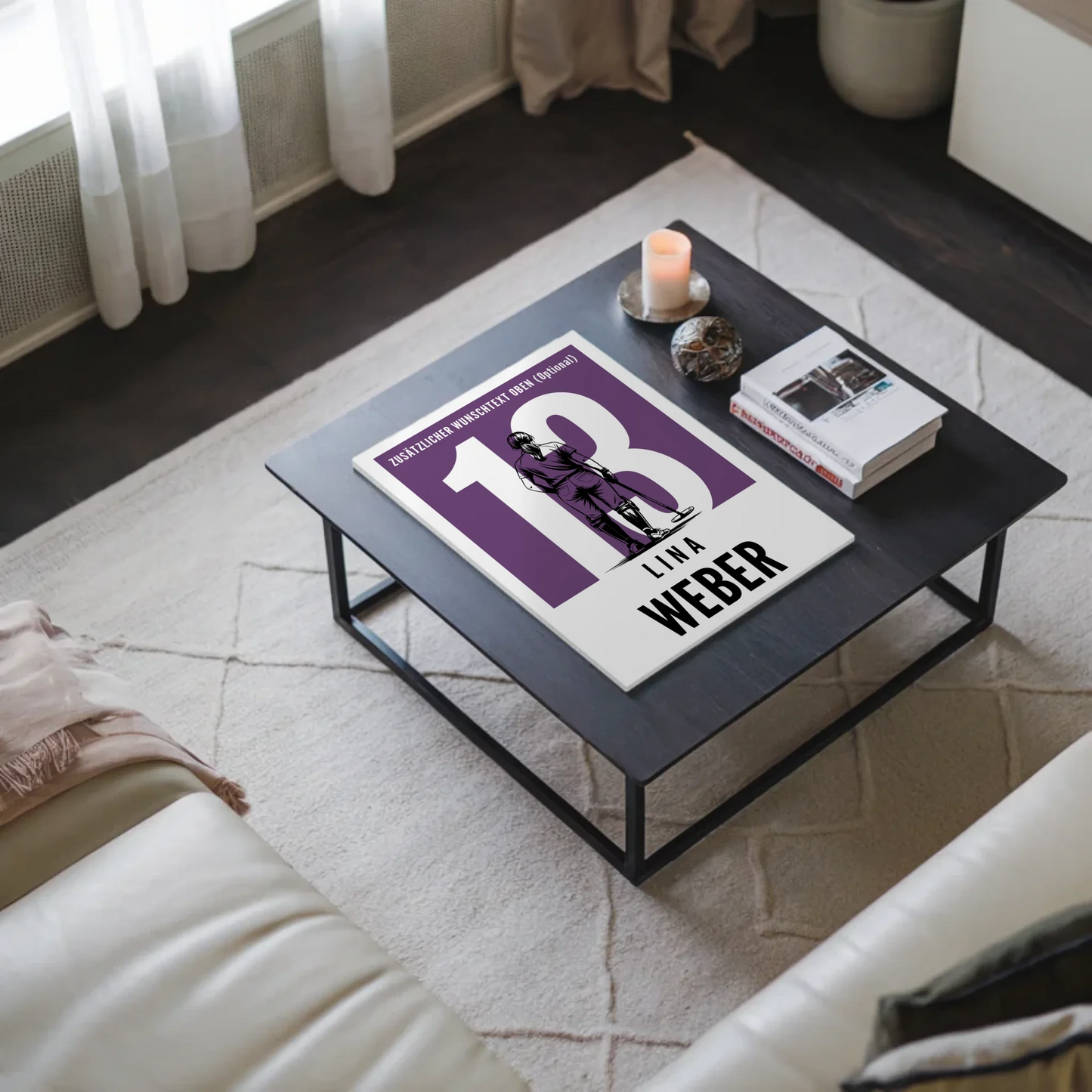 Fotoboard Personalisiertes Wandbild Polo Polospielerin Geschenk für Tocher Freundin