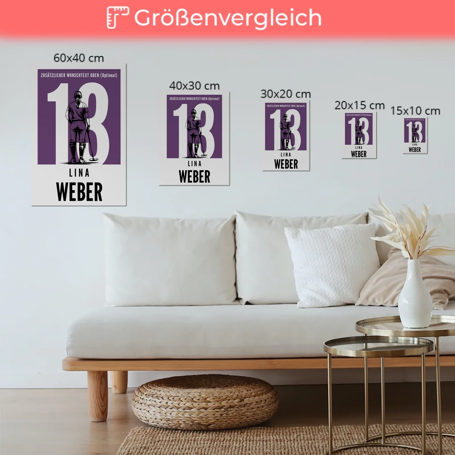 Fotoboard Personalisiertes Wandbild Polo Polospielerin Geschenk für Tocher Freundin